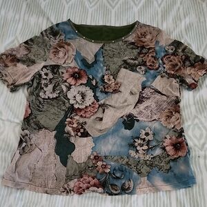 Floral Print Women's Top